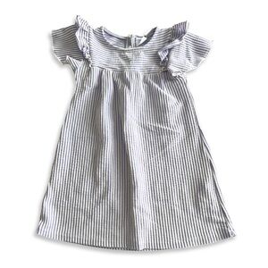 Zara Girls Striped Seersucker Dress